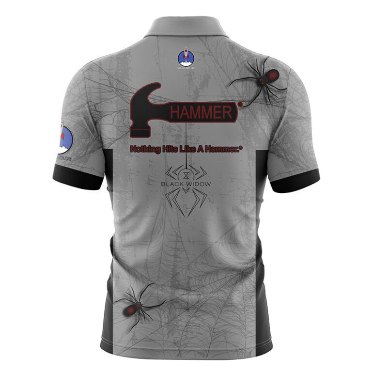 Hammer Black Widow Grunge Xpress Ship Rocket Bowling Jersey Rocket