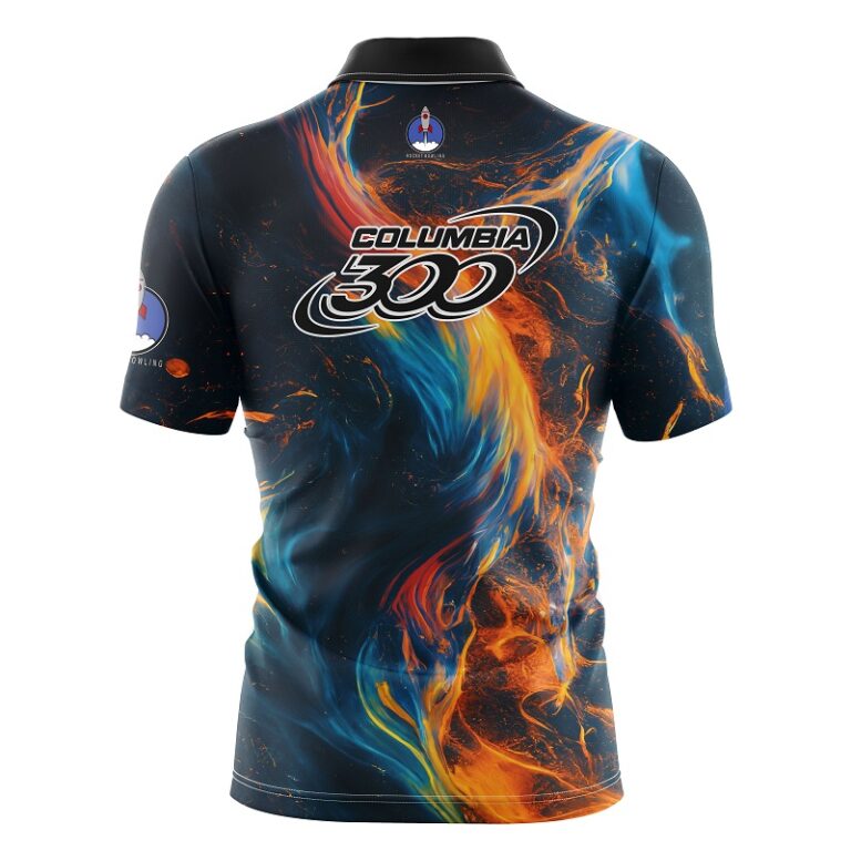 Columbia 300 Firey Ink Rocket Bowling Jersey Rocket Bowling Gear