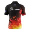 900 Global Flaming Fire Rocket Bowling Jersey - Image 2