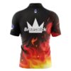 Brunswick Flaming Fire Rocket Bowling Jersey - Image 2