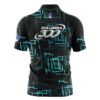 Columbia 300 Gridlock Teal Rocket Bowling Jersey - Image 2