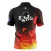 Swag Flaming Fire Rocket Bowling Jersey - Image 2