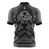Swag Overspeed Grey and Black Rocket Bowling Jersey - Image 2