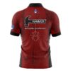 Hammer Black Widow Red Grunge Xpress Ship Rocket Bowling Jersey - Image 2