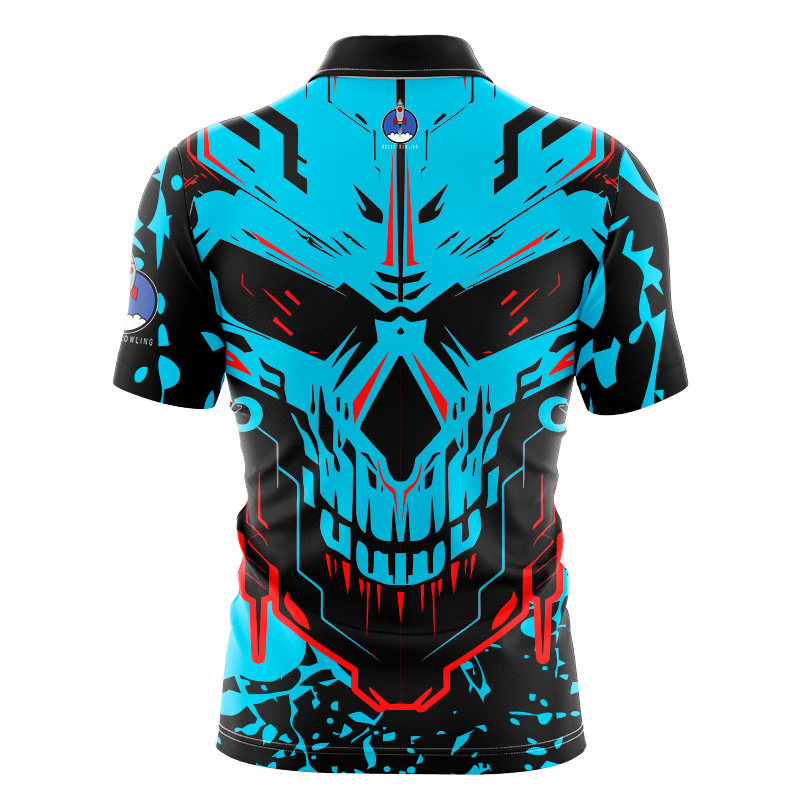plain Static Skull 3D BACK
